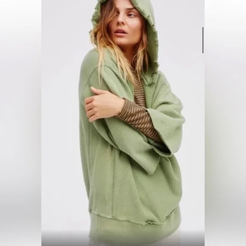 Free People West Track Hoodie Size SM in Brown Small Retail $98 - Picture 9 of 9